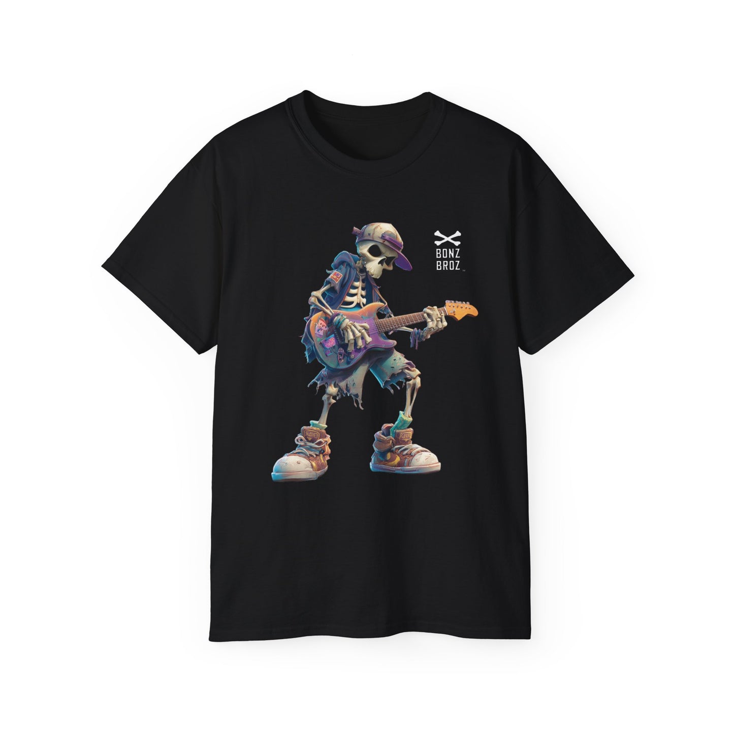 Skeleton Rock Guitar Tee