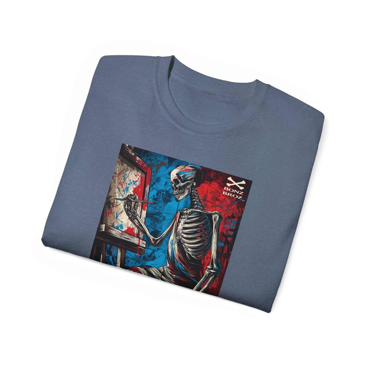 Skeleton Artist Graphic Tee