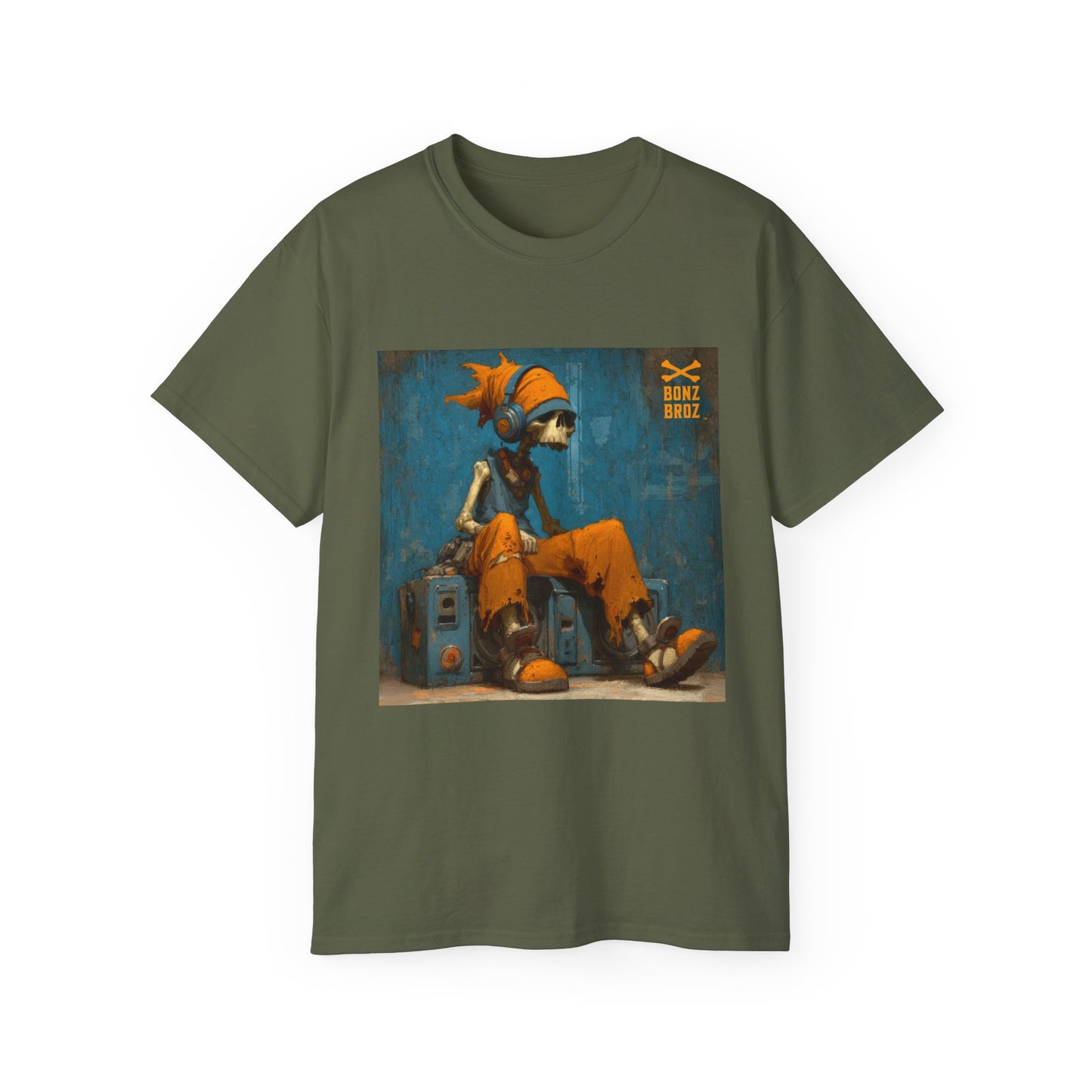 Skeleton Headphones Tee