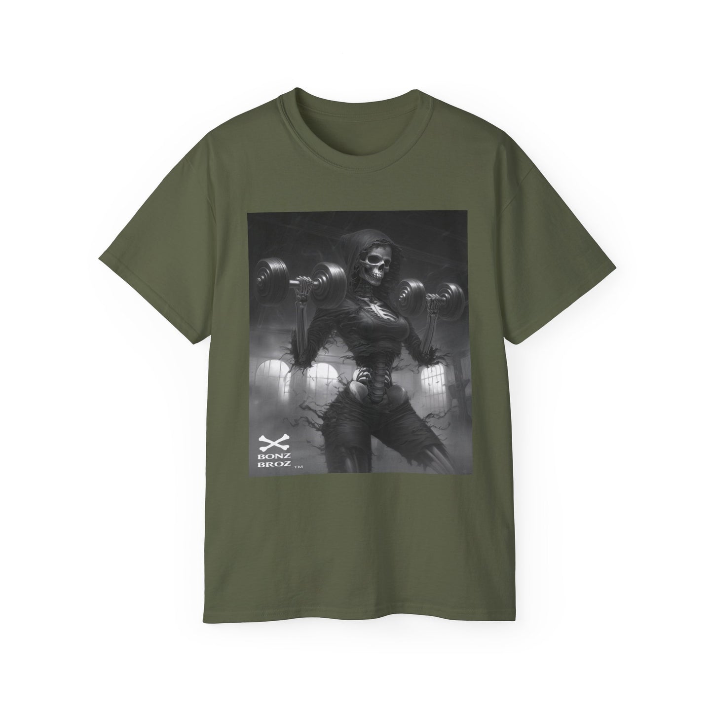 Skeleton Weightlifting Tee