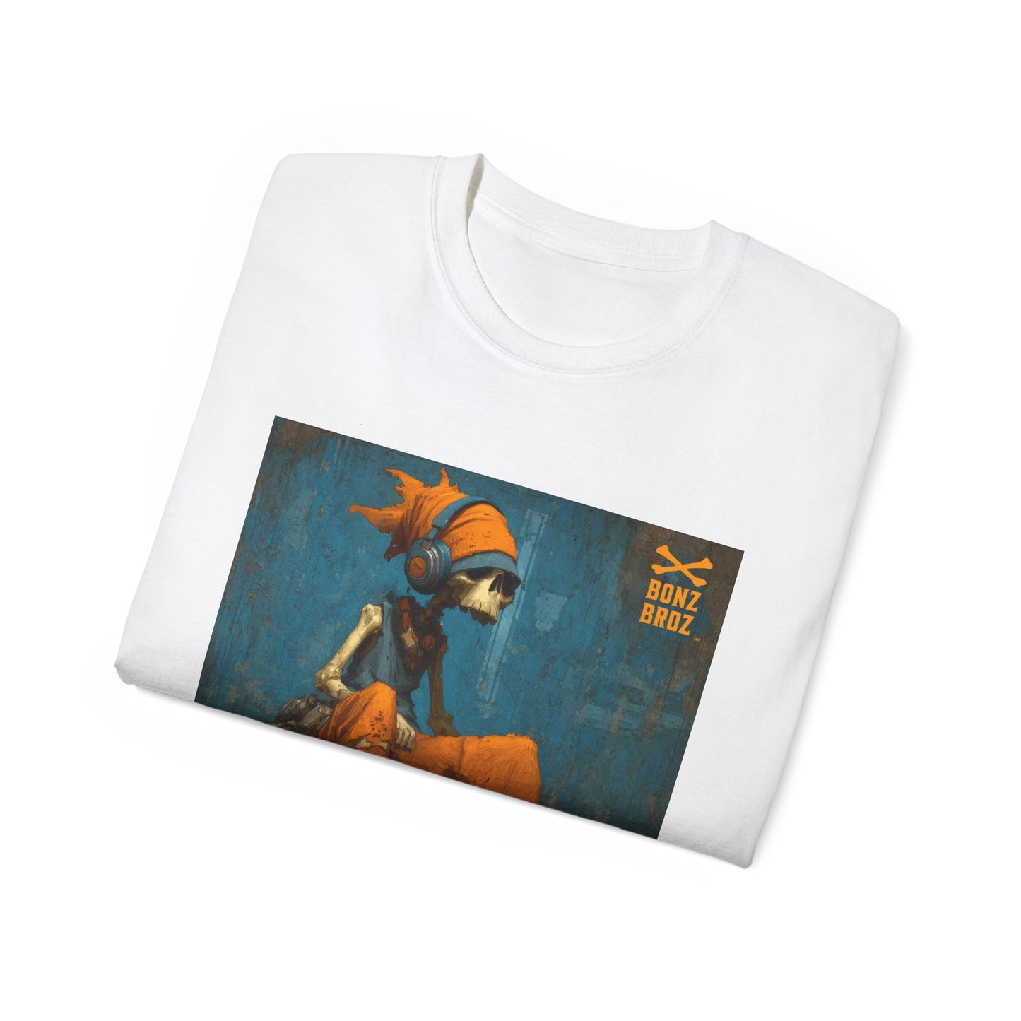 Skeleton Headphones Tee