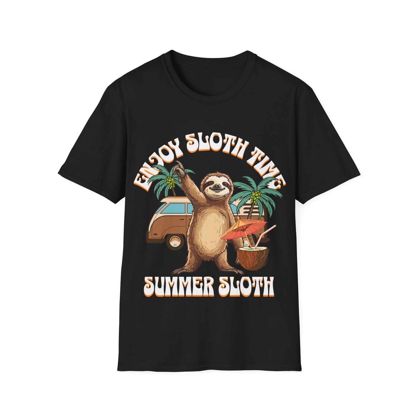 Enjoy Sloth Time Unisex Softstyle T-Shirt