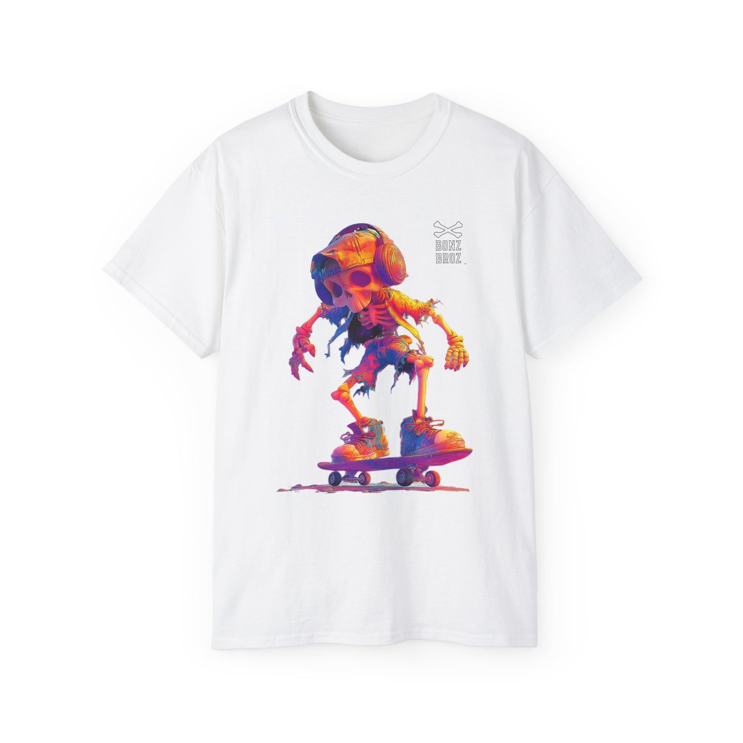 Skateboard Skeleton Unisex Tee