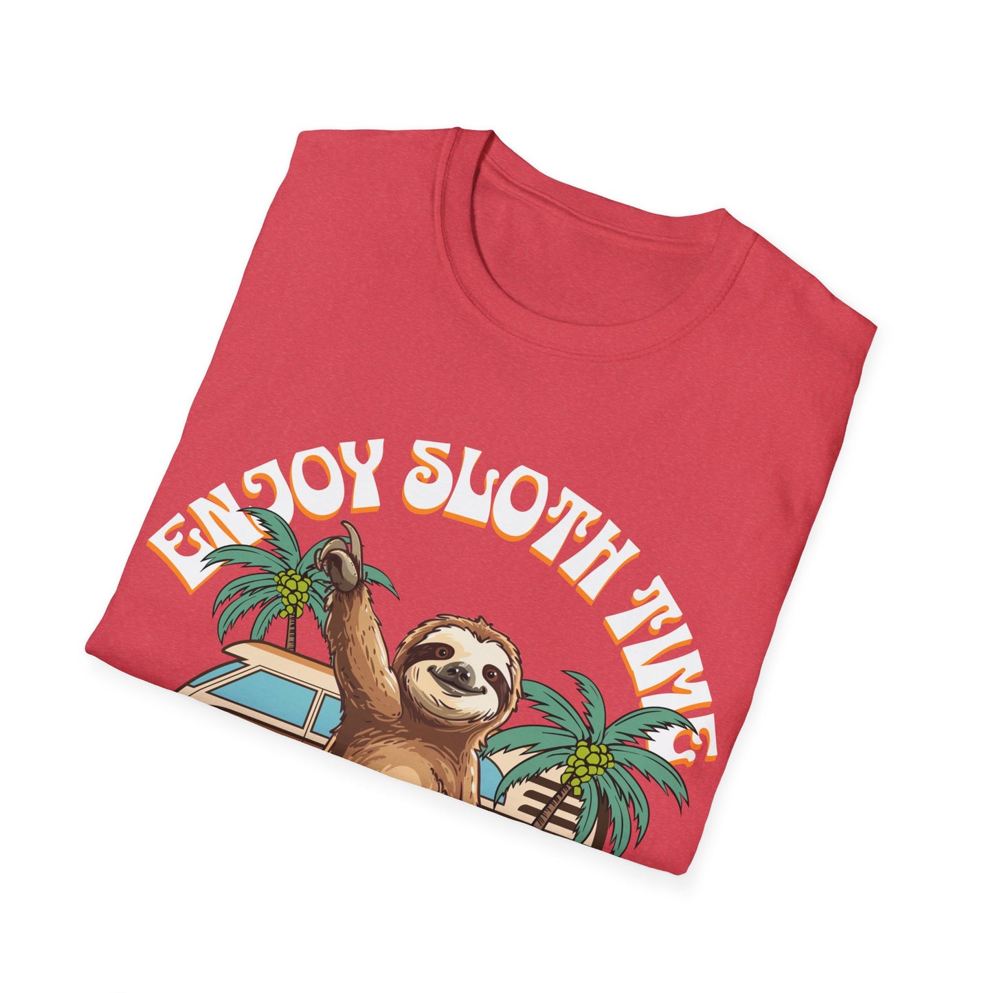 Enjoy Sloth Time Unisex Softstyle T-Shirt