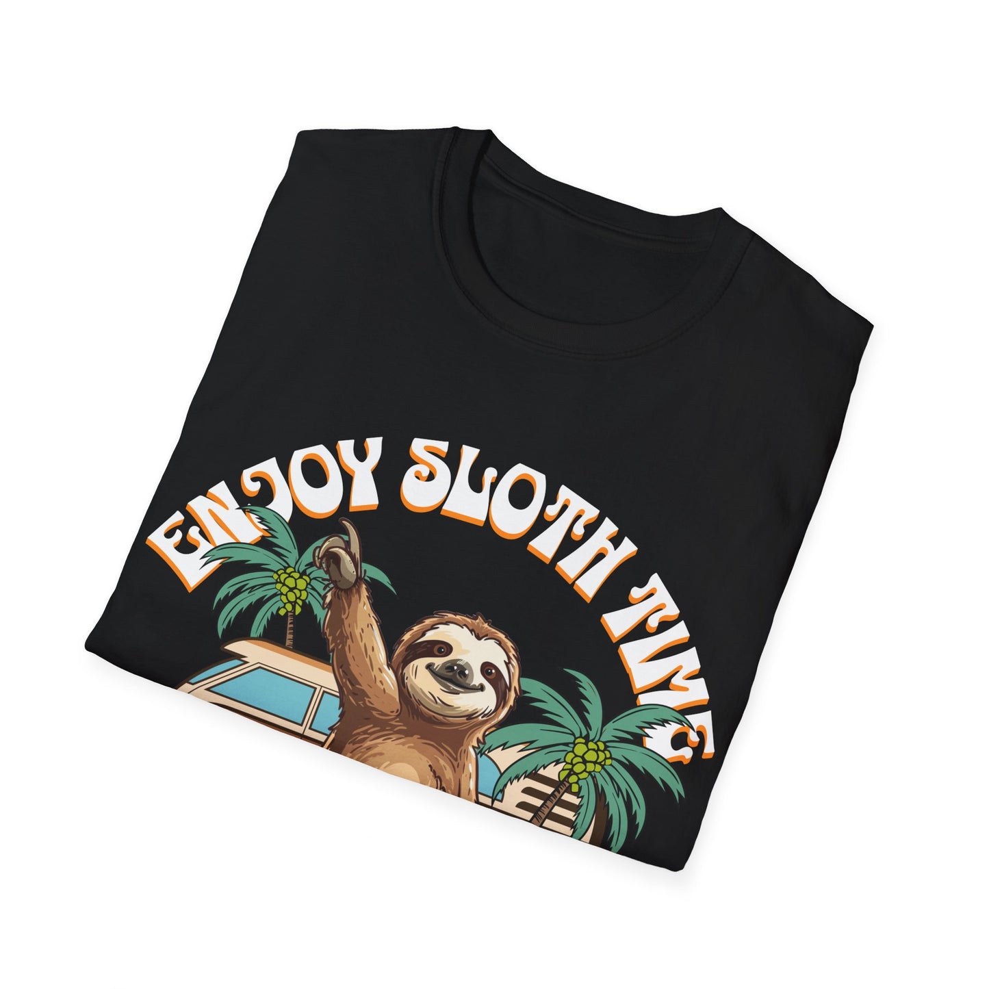 Enjoy Sloth Time Unisex Softstyle T-Shirt