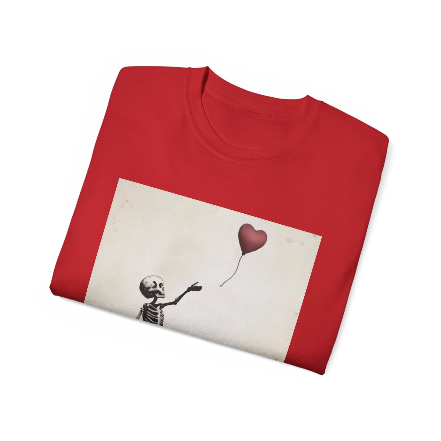 Skeleton Banksy Style Graphic Tee