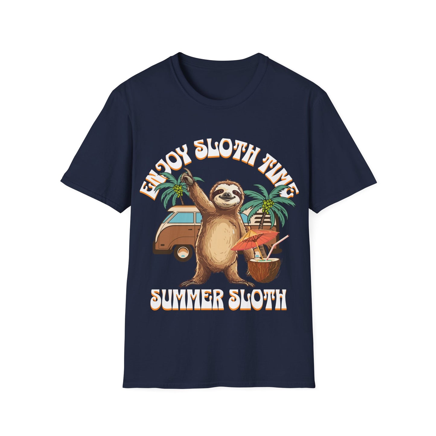 Enjoy Sloth Time Unisex Softstyle T-Shirt