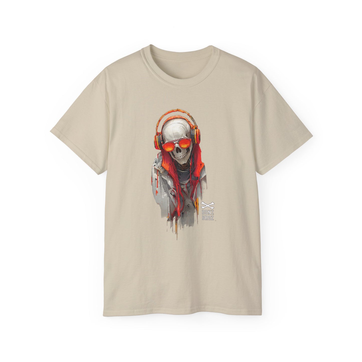 Cool Urban Skeleton Graphic Tee, Unisex Ultra Cotton T-Shirt for Music Lovers, Streetwear, Casual Style, Perfect Gift