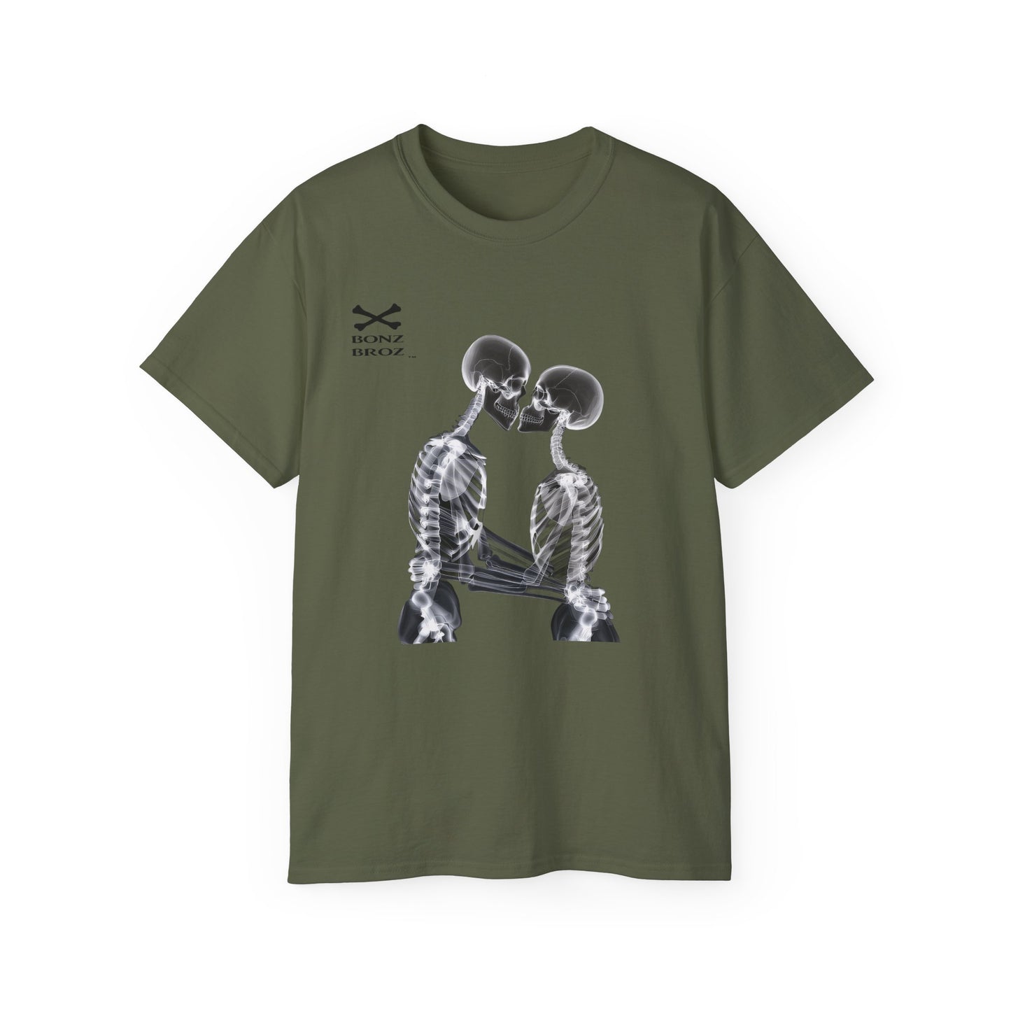 Skeletons Kiss Unisex Tee
