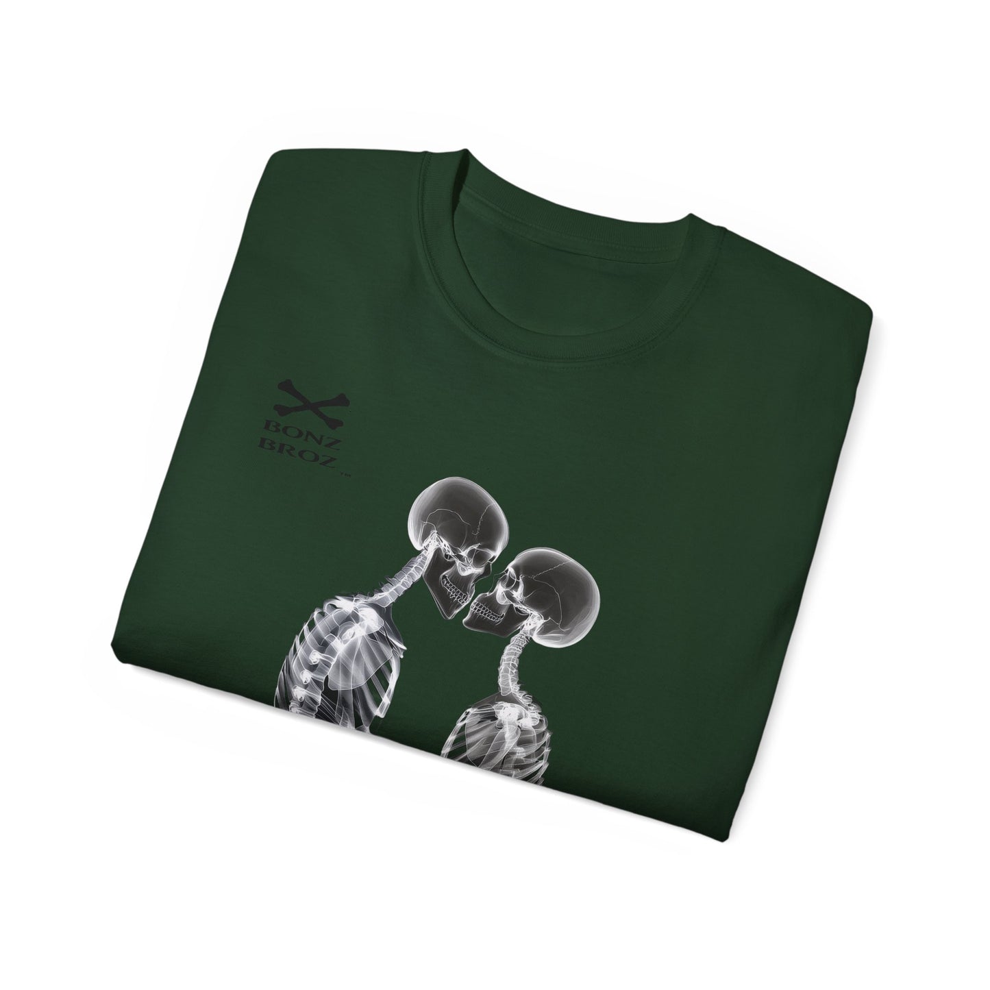 Skeletons Kiss Unisex Tee