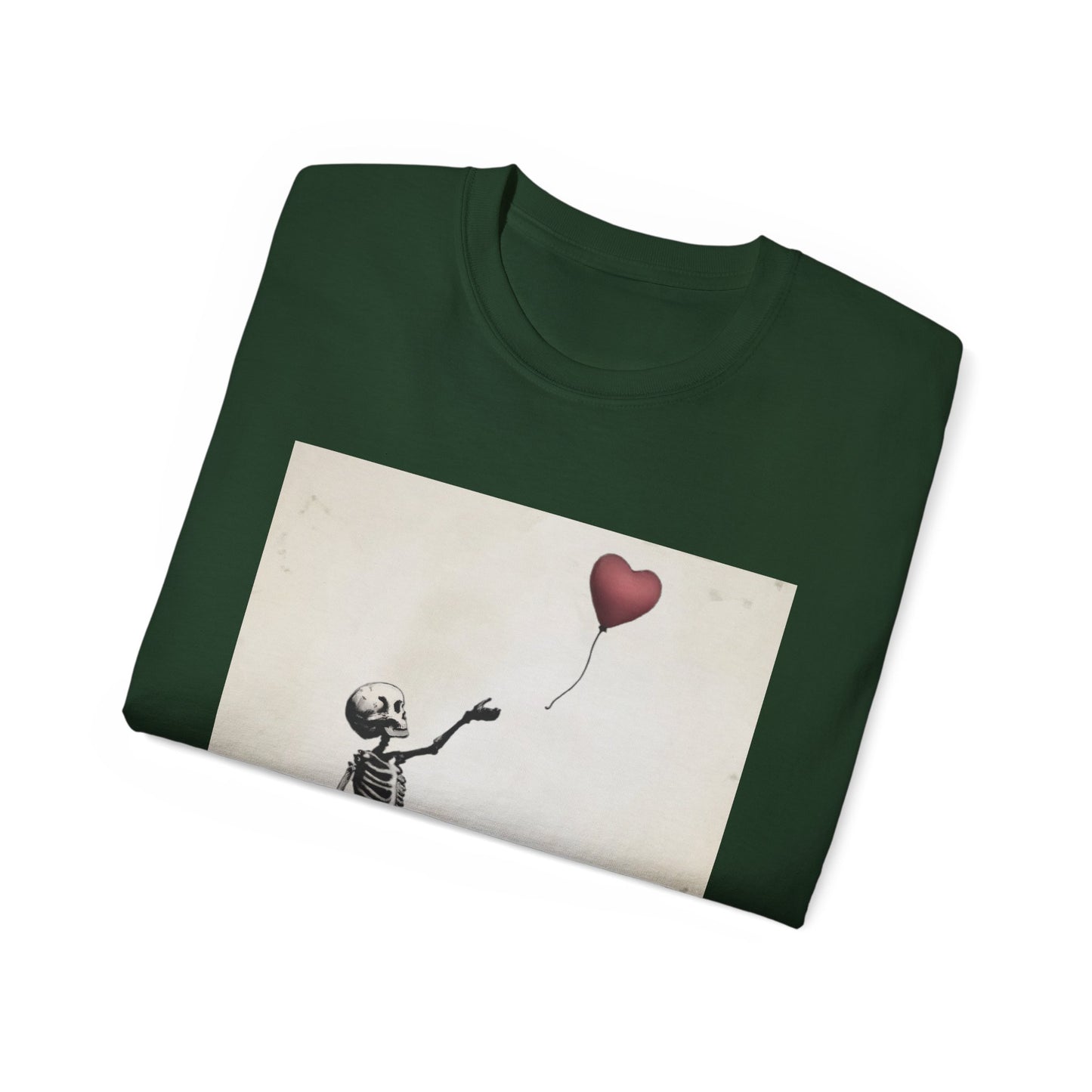 Skeleton Banksy Style Graphic Tee