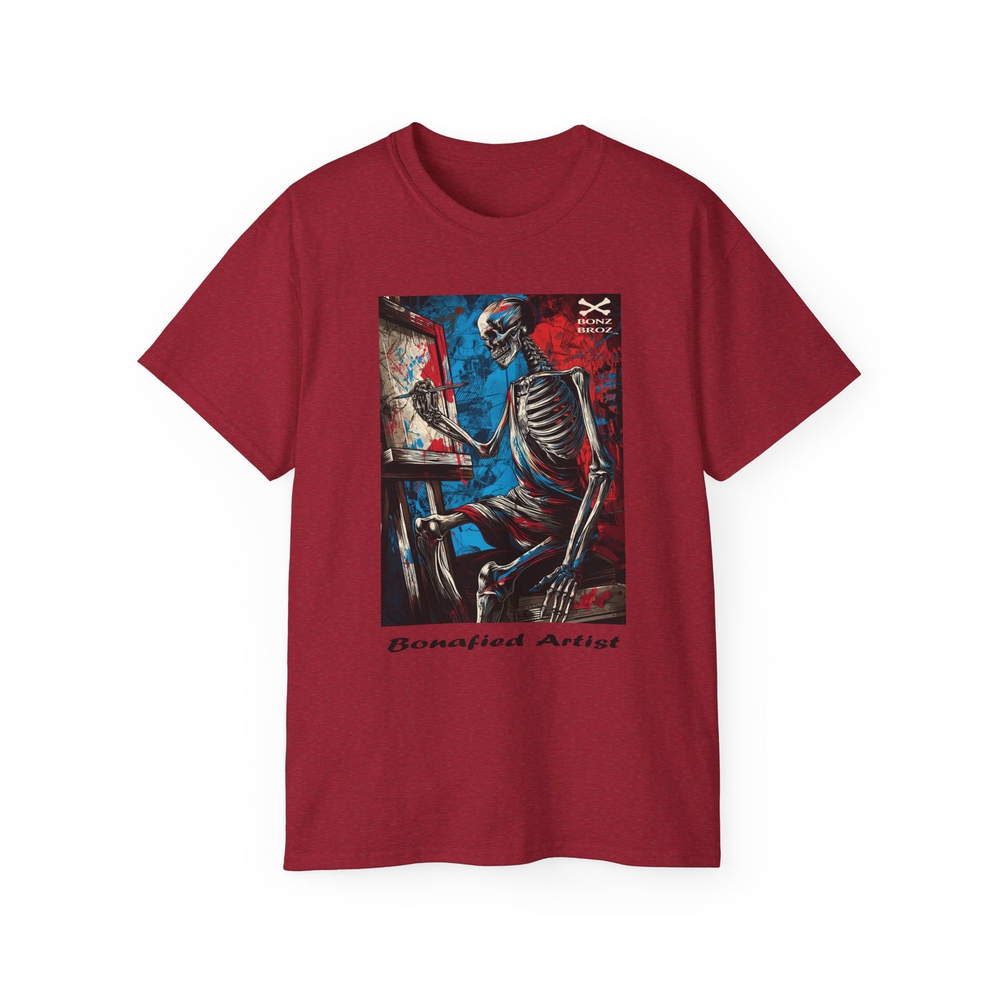 Skeleton Artist Graphic Tee
