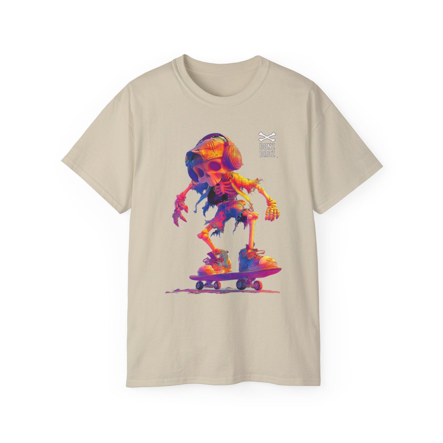 Skateboard Skeleton Unisex Tee