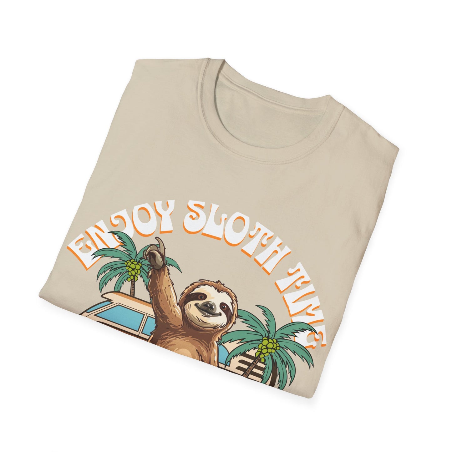Enjoy Sloth Time Unisex Softstyle T-Shirt