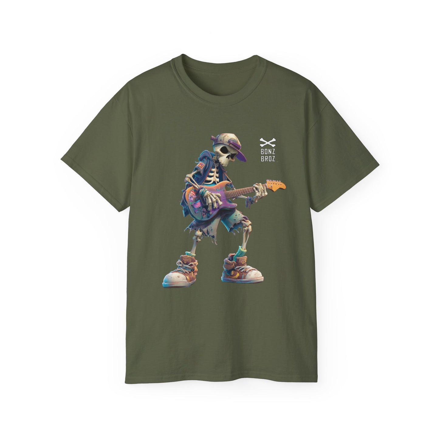 Skeleton Rock Guitar Tee