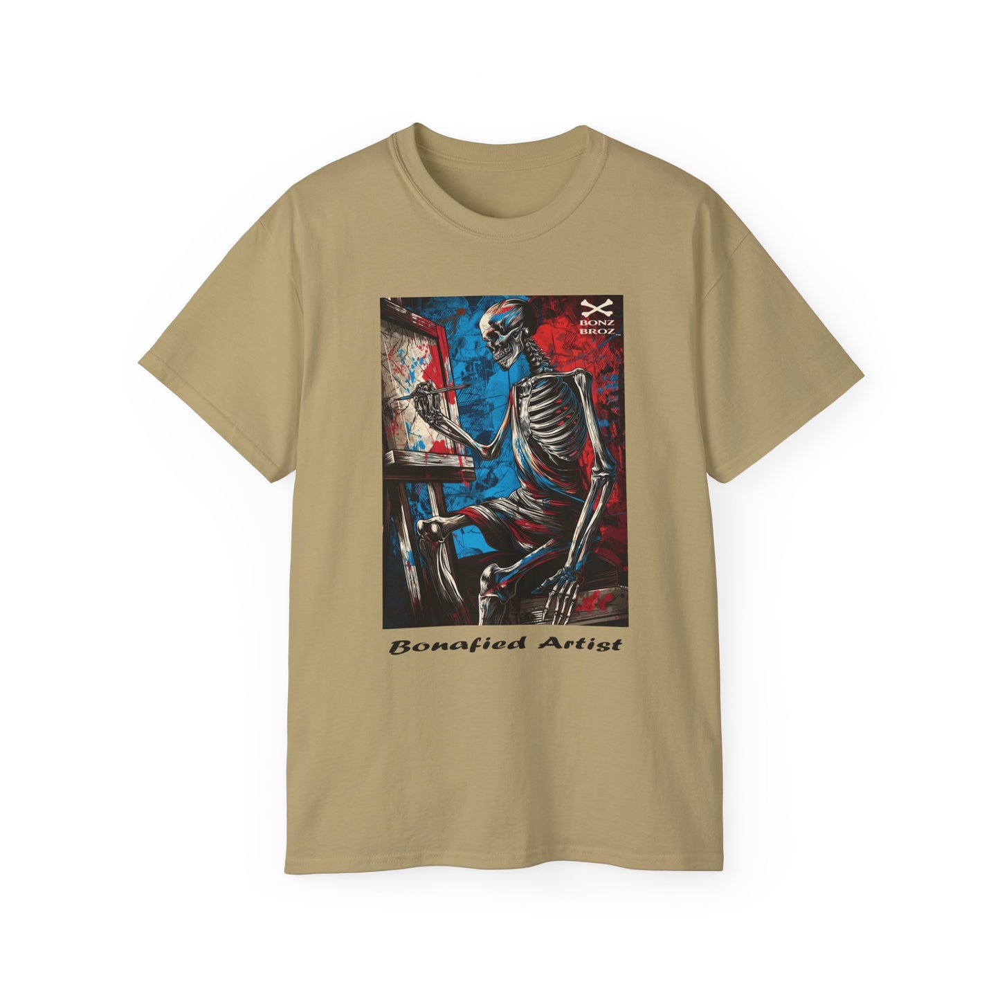 Skeleton Artist Graphic Tee