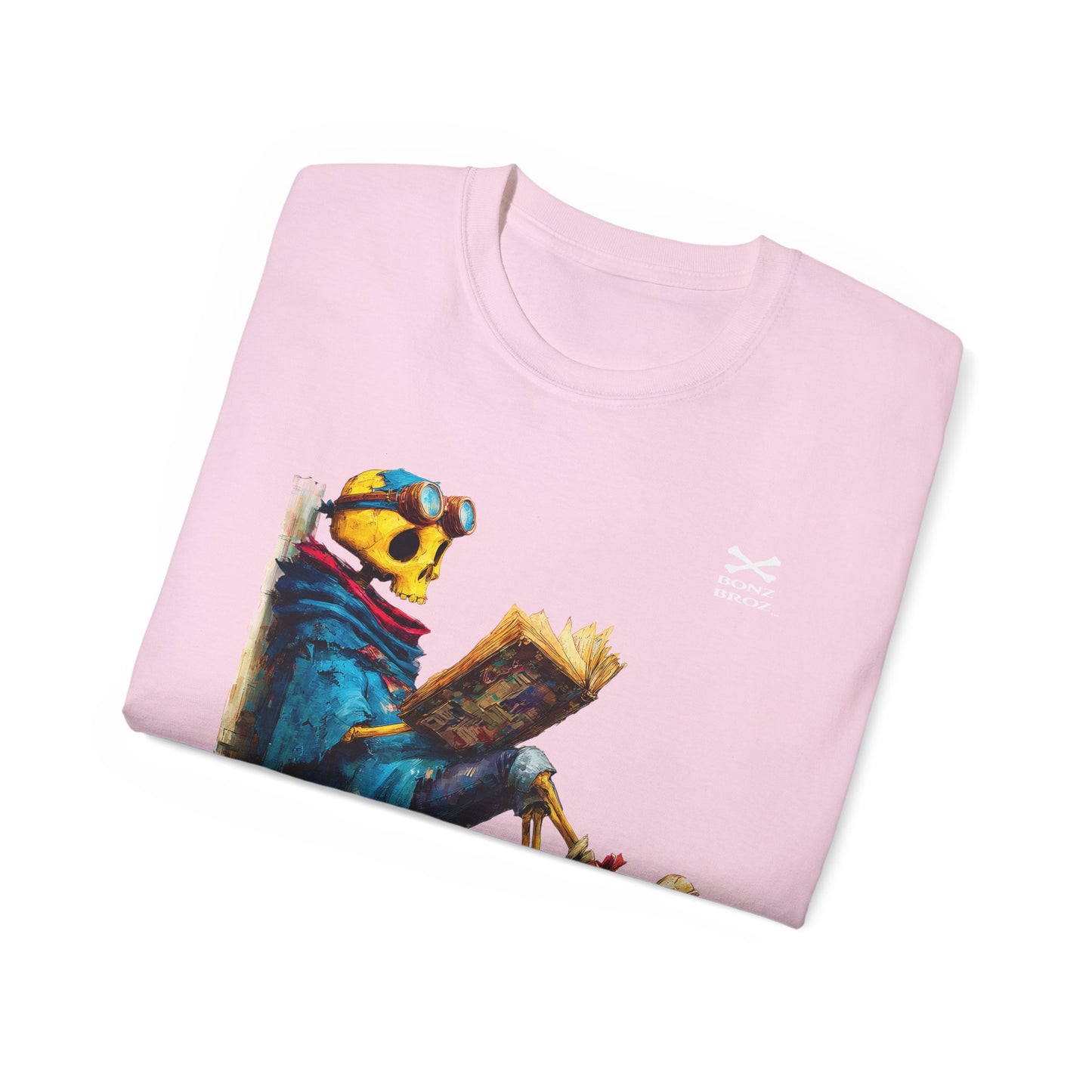 Skeleton Reading Book Tee