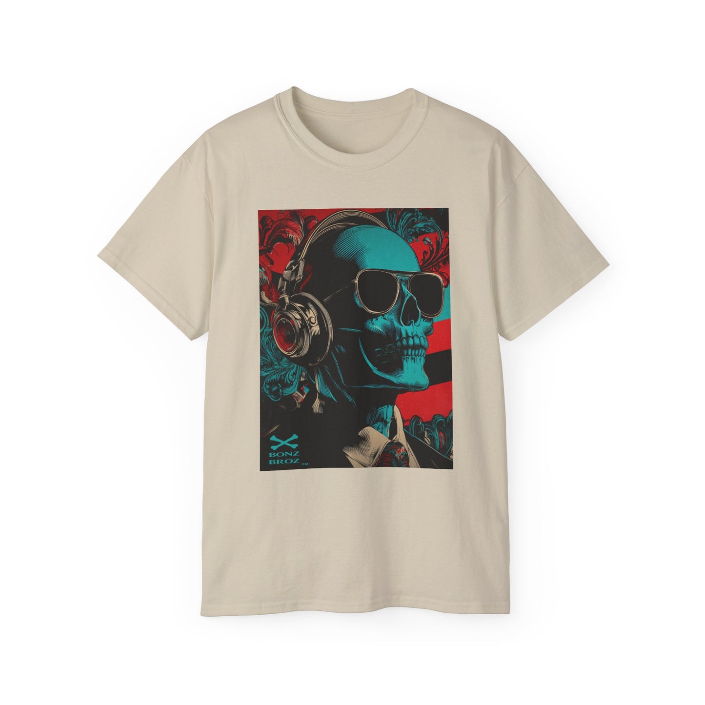 Skull Headphones Tee