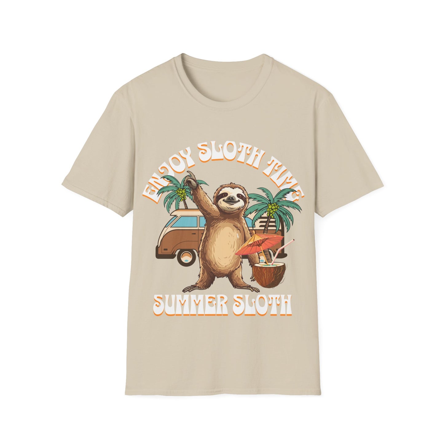 Enjoy Sloth Time Unisex Softstyle T-Shirt