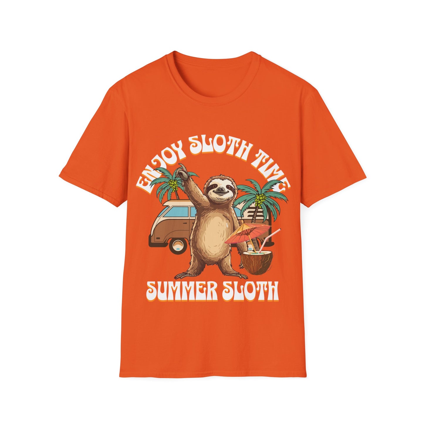 Enjoy Sloth Time Unisex Softstyle T-Shirt