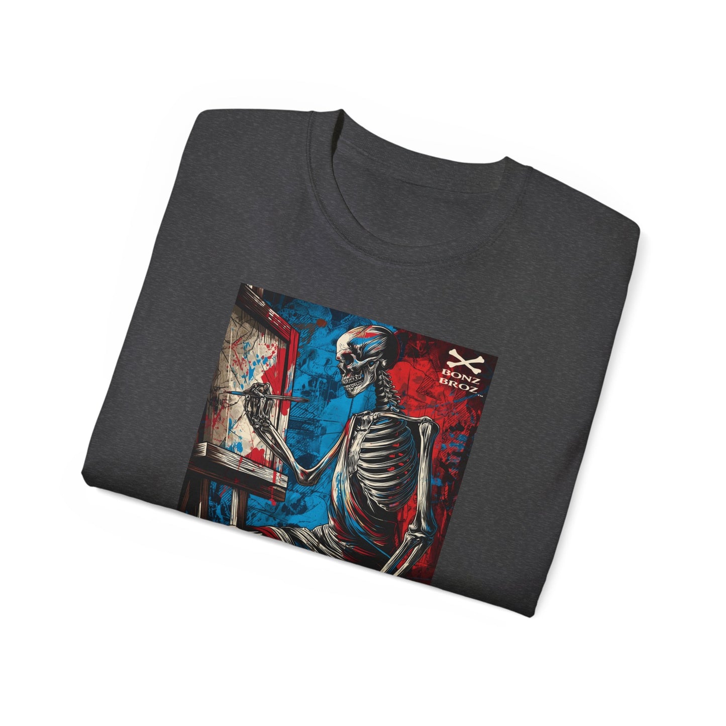 Skeleton Artist Graphic Tee