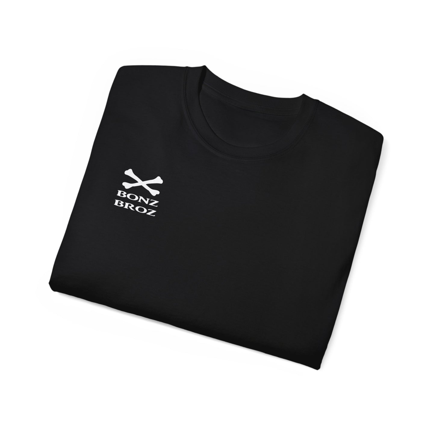 Skeleton Artist Graphic Tee - Back has graphic - Front has logo