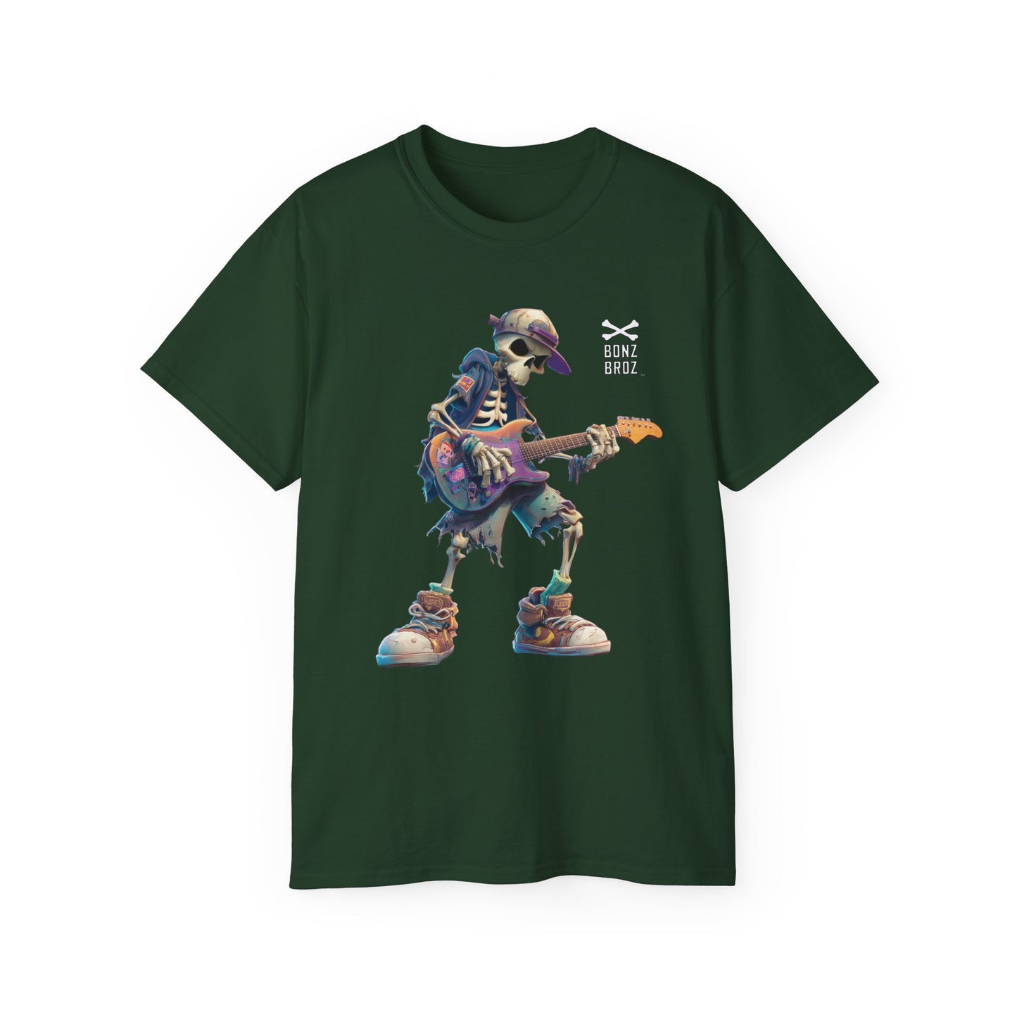Skeleton Rock Guitar Tee