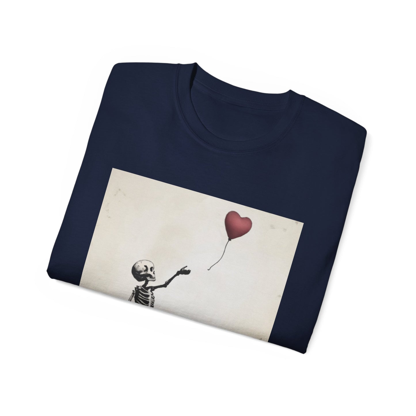 Skeleton Banksy Style Graphic Tee