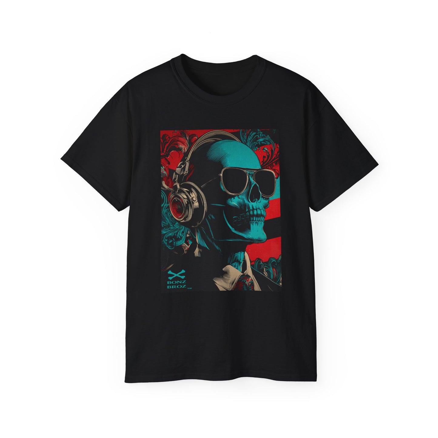 Skull Headphones Tee