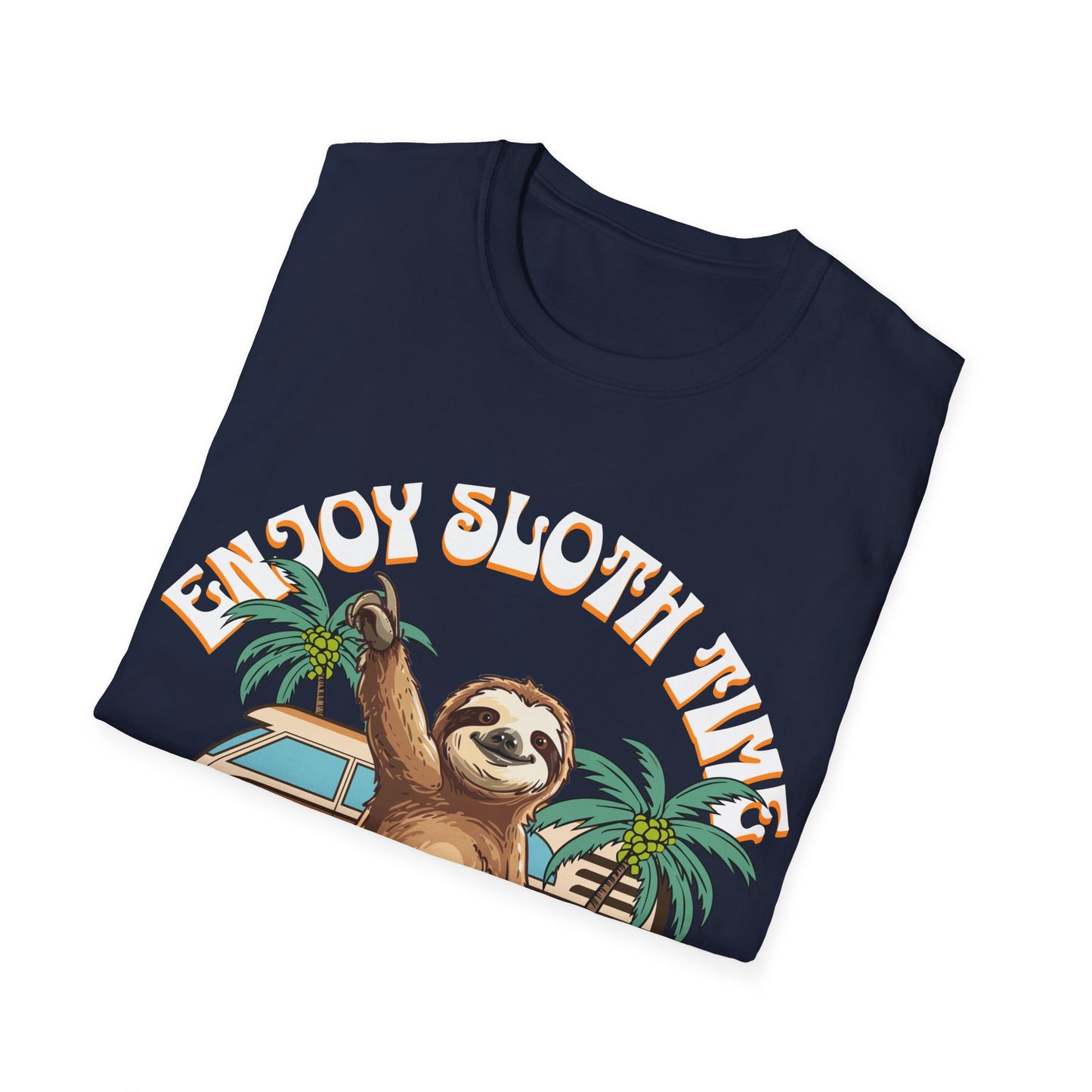 Enjoy Sloth Time Unisex Softstyle T-Shirt