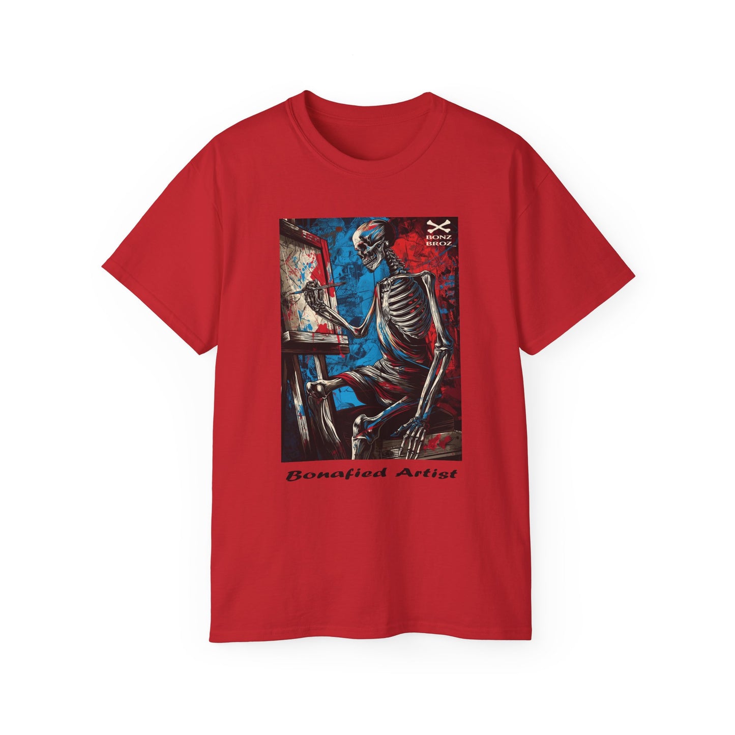 Skeleton Artist Graphic Tee