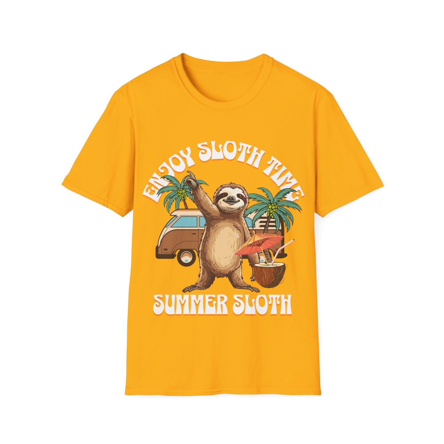 Enjoy Sloth Time Unisex Softstyle T-Shirt