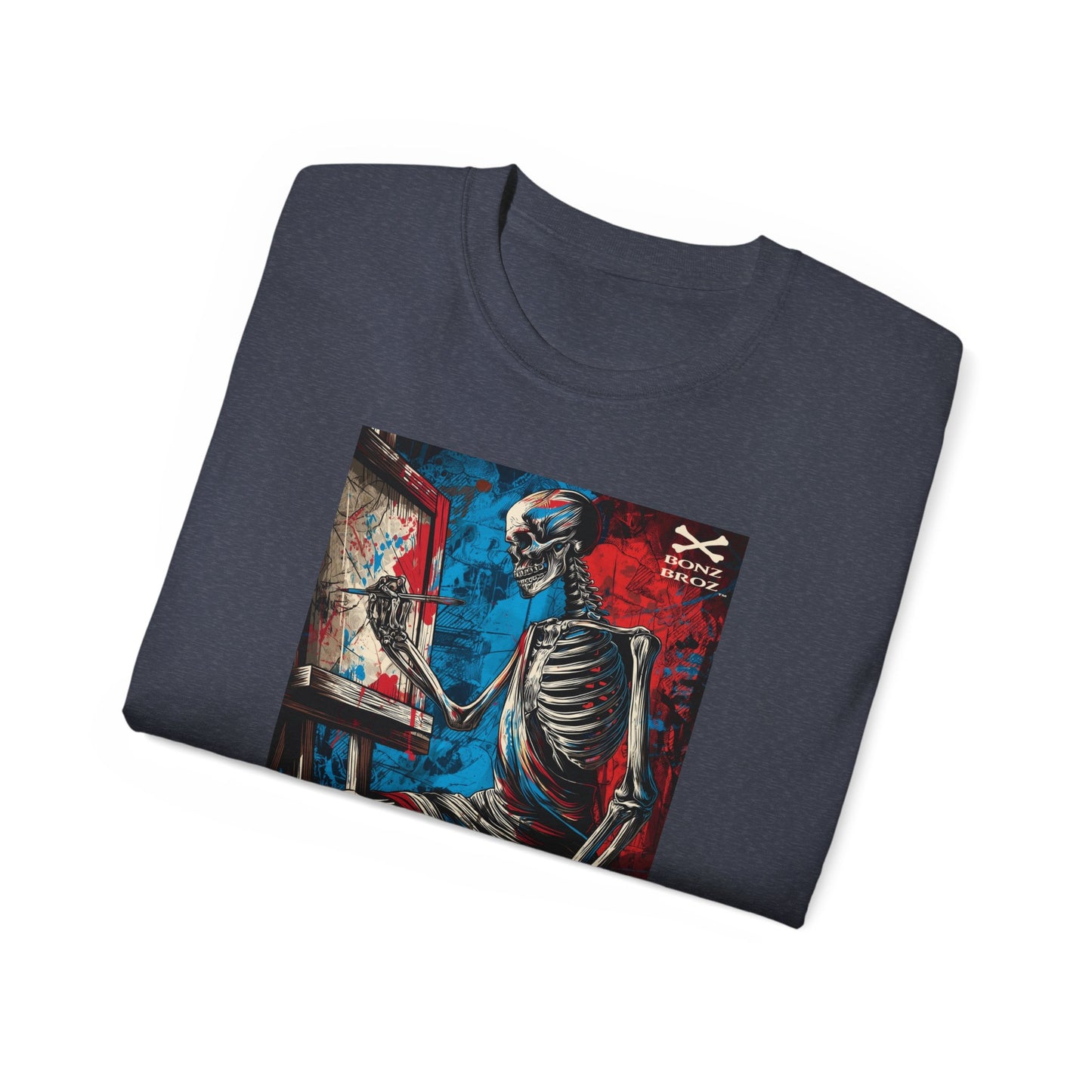 Skeleton Artist Graphic Tee