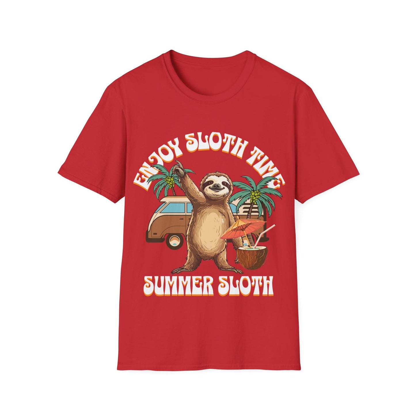 Enjoy Sloth Time Unisex Softstyle T-Shirt