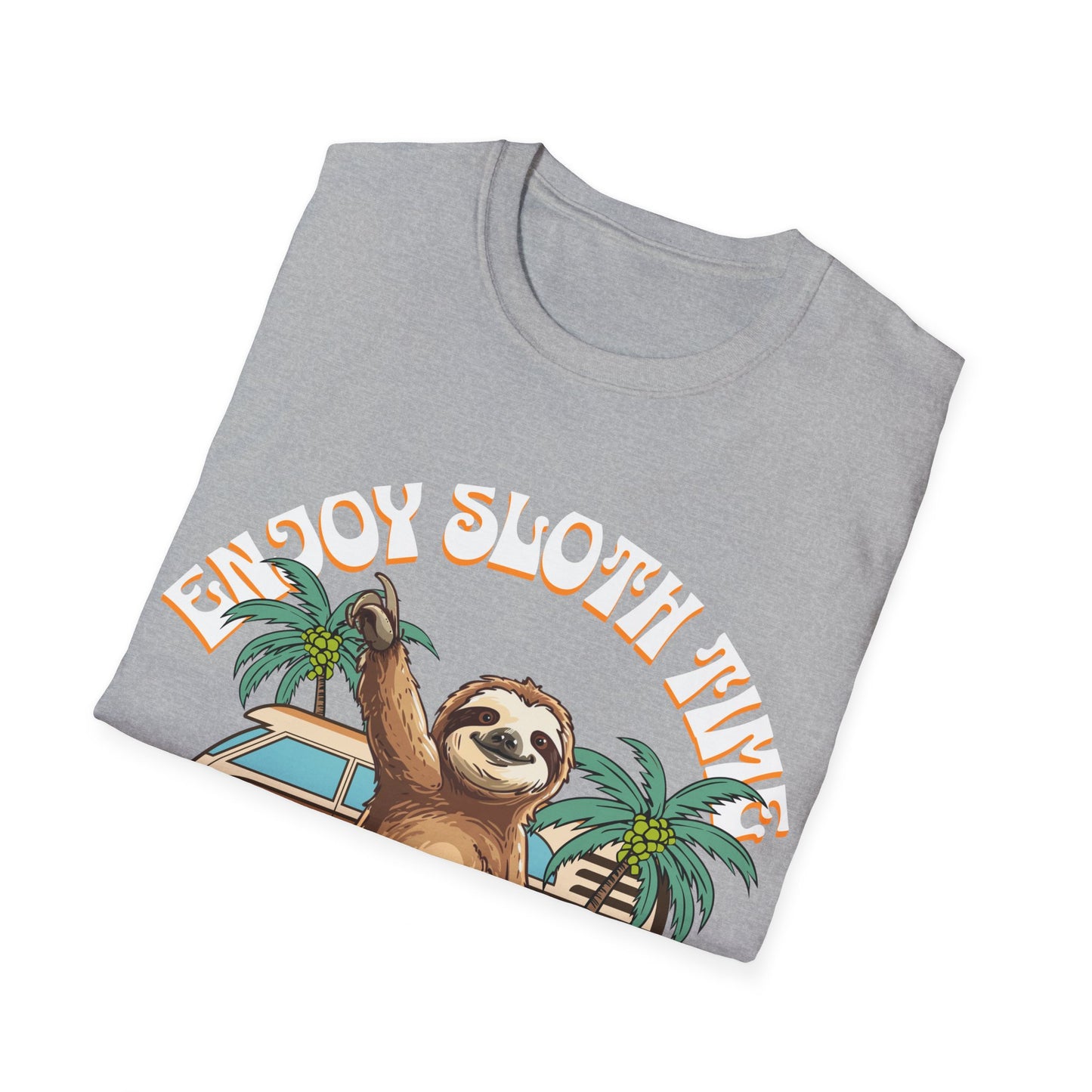 Enjoy Sloth Time Unisex Softstyle T-Shirt