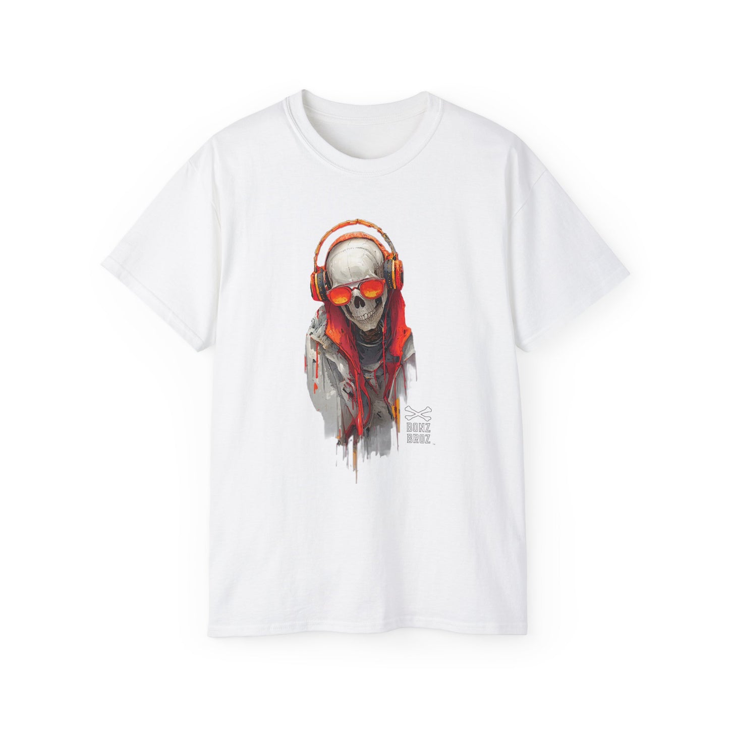 Cool Urban Skeleton Graphic Tee, Unisex Ultra Cotton T-Shirt for Music Lovers, Streetwear, Casual Style, Perfect Gift