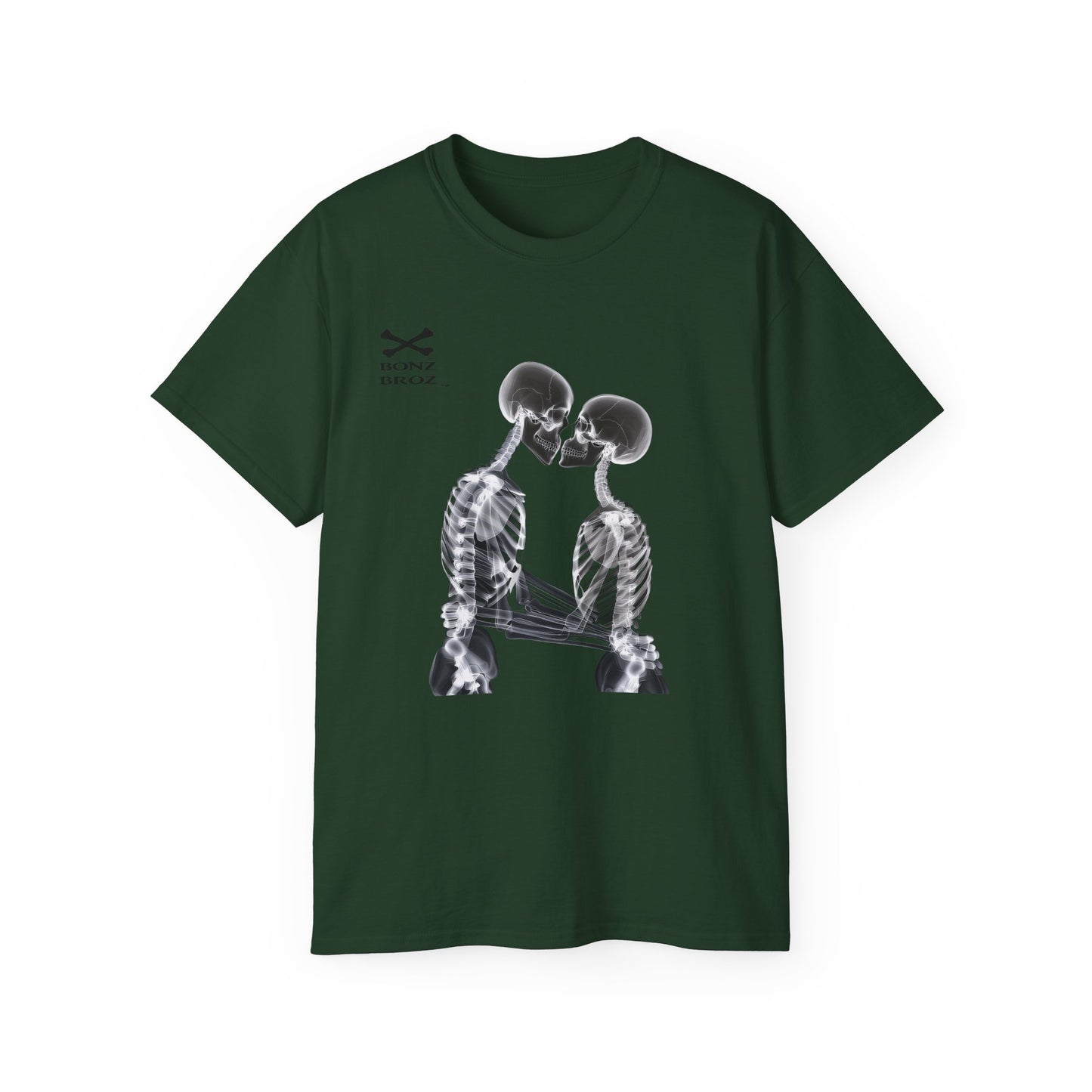 Skeletons Kiss Unisex Tee