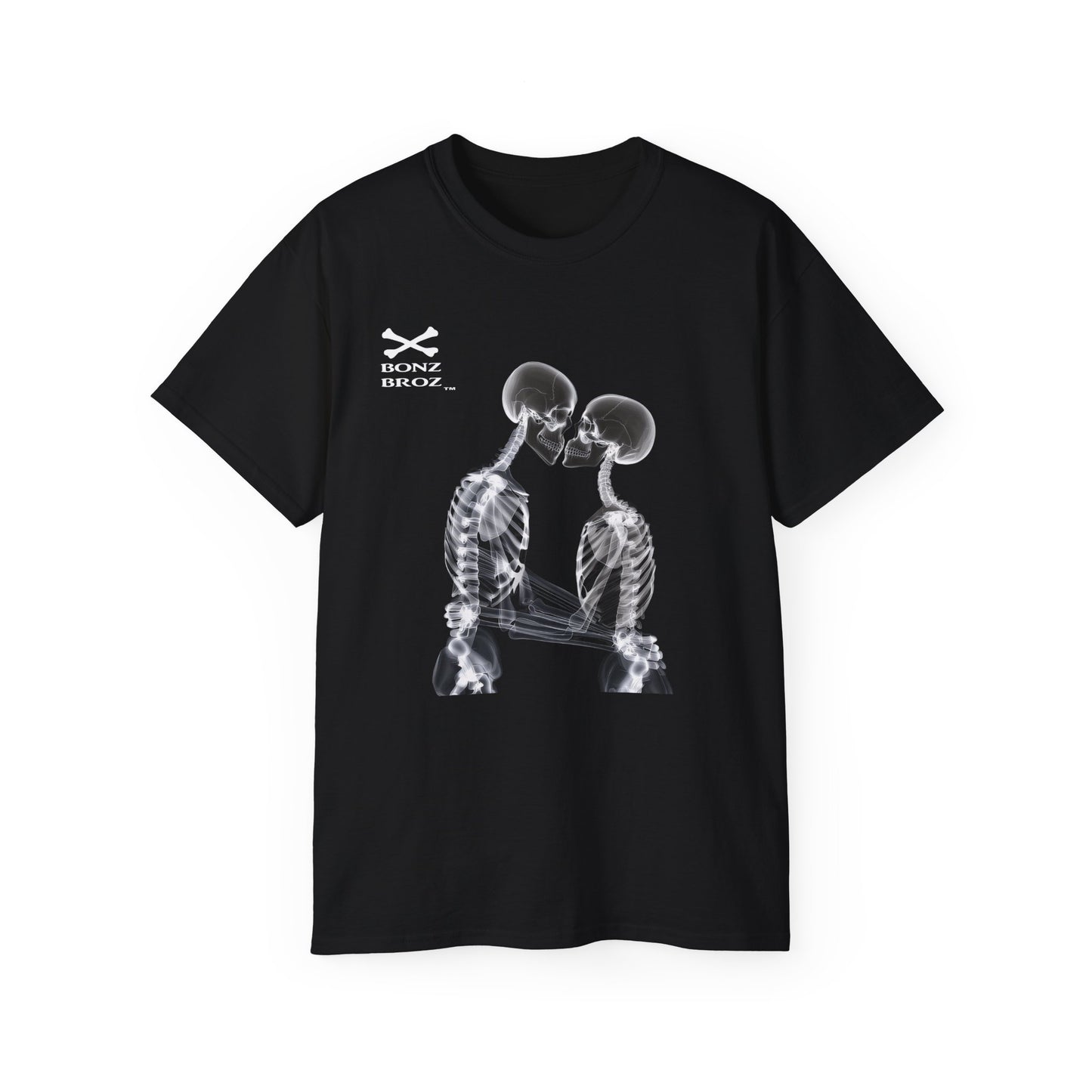 Skeletons Kiss Unisex Tee