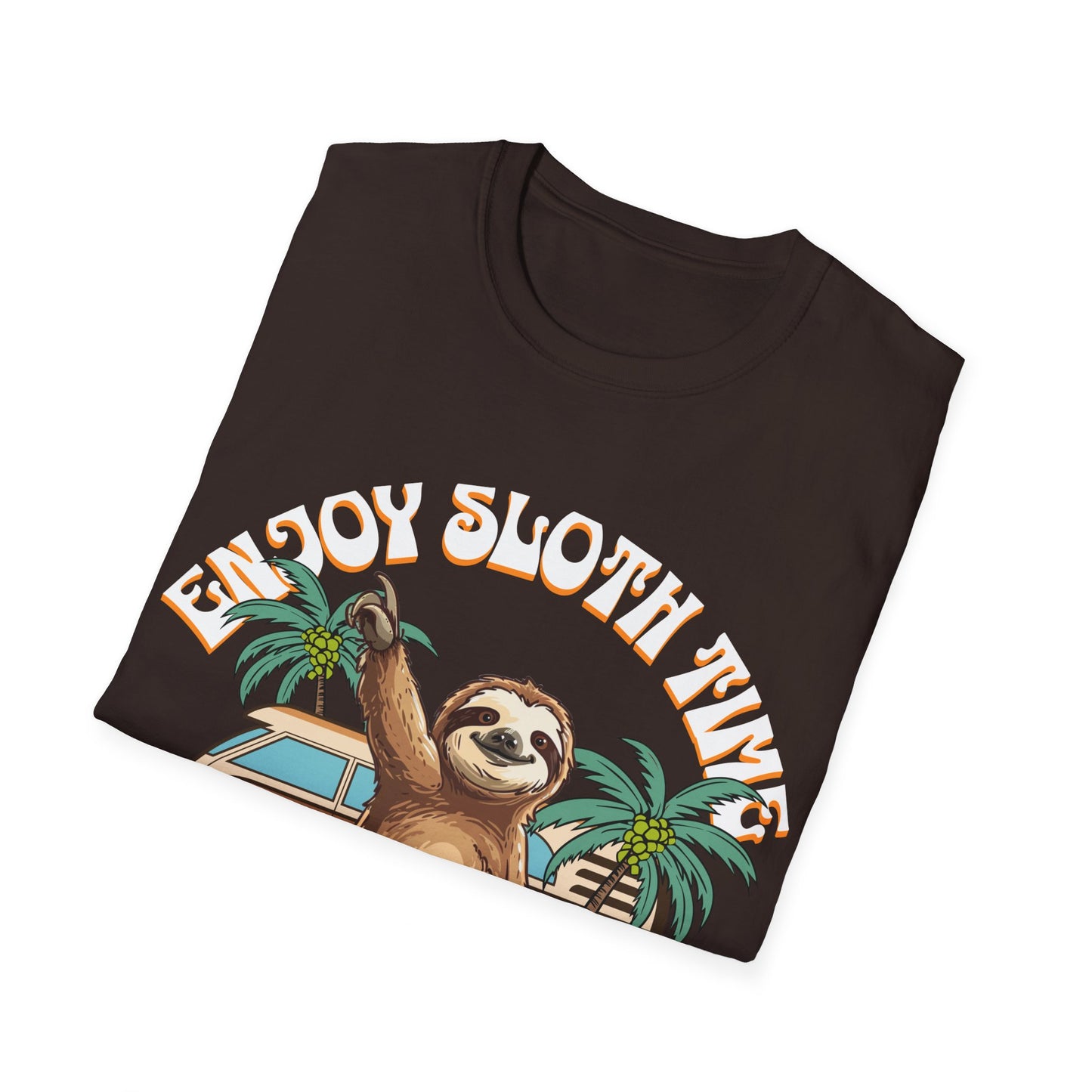 Enjoy Sloth Time Unisex Softstyle T-Shirt