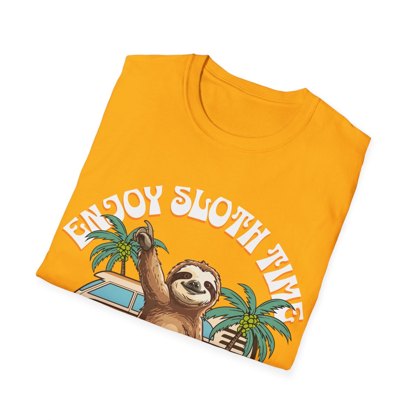 Enjoy Sloth Time Unisex Softstyle T-Shirt