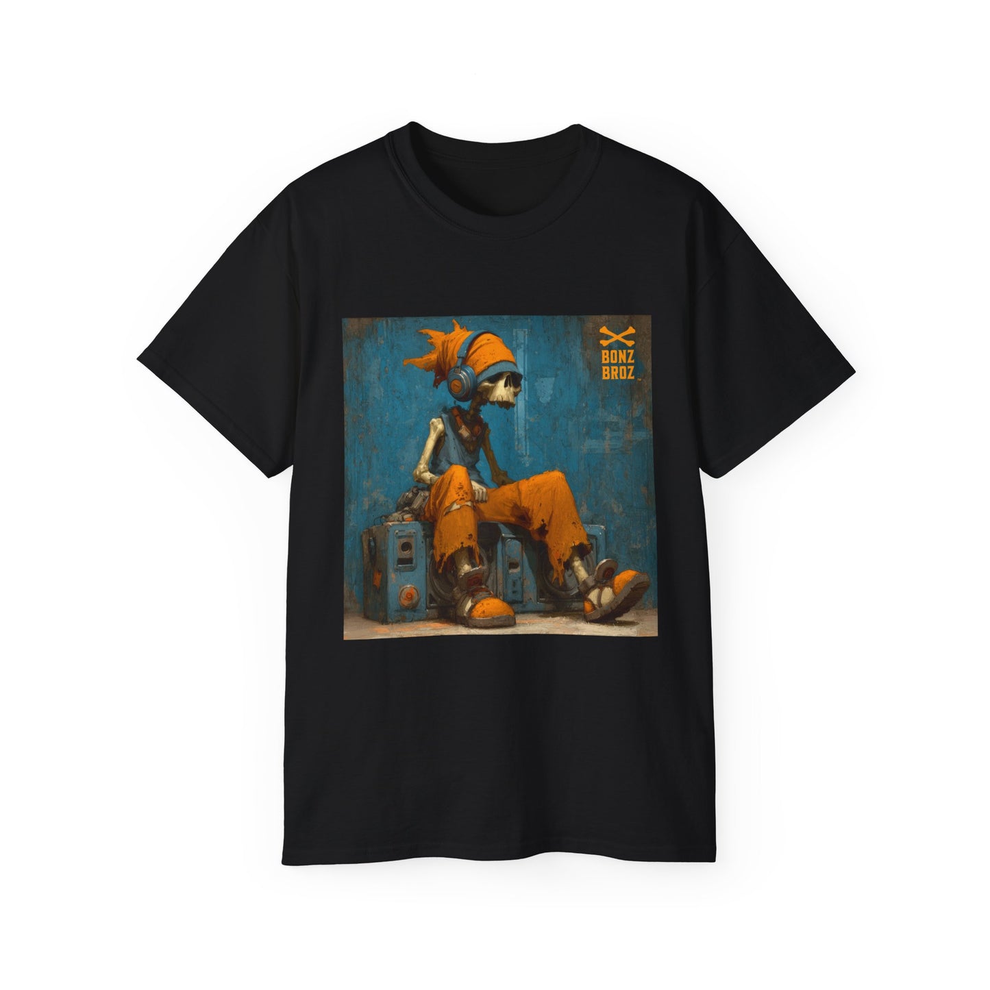 Skeleton Headphones Tee