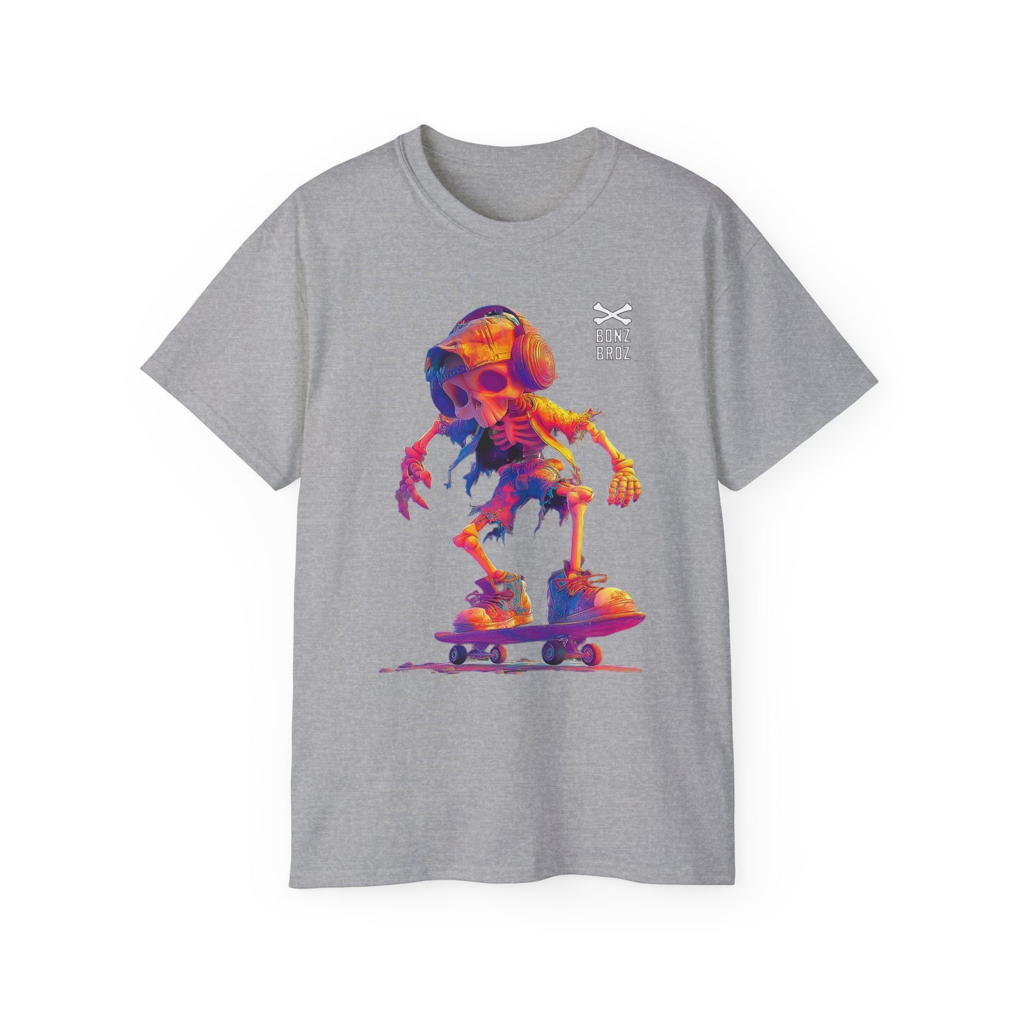 Skateboard Skeleton Unisex Tee