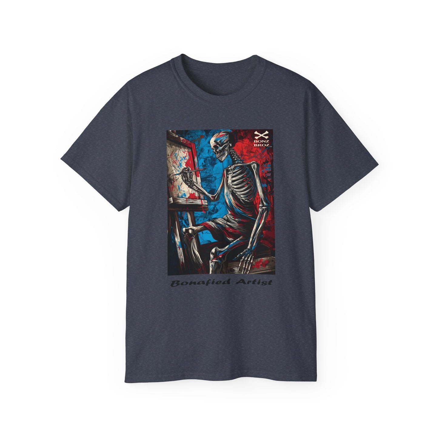 Skeleton Artist Graphic Tee