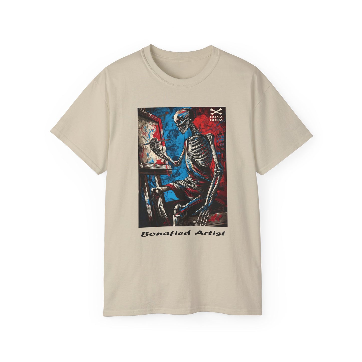 Skeleton Artist Graphic Tee