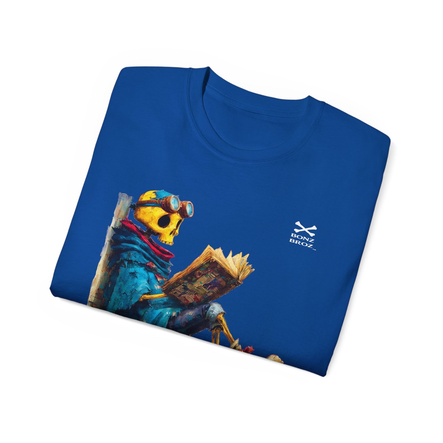 Skeleton Reading Book Tee