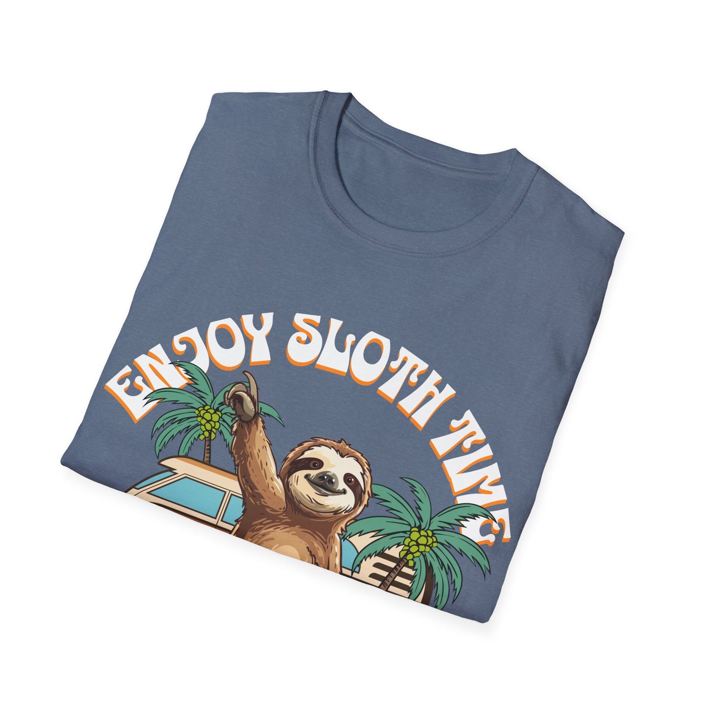 Enjoy Sloth Time Unisex Softstyle T-Shirt