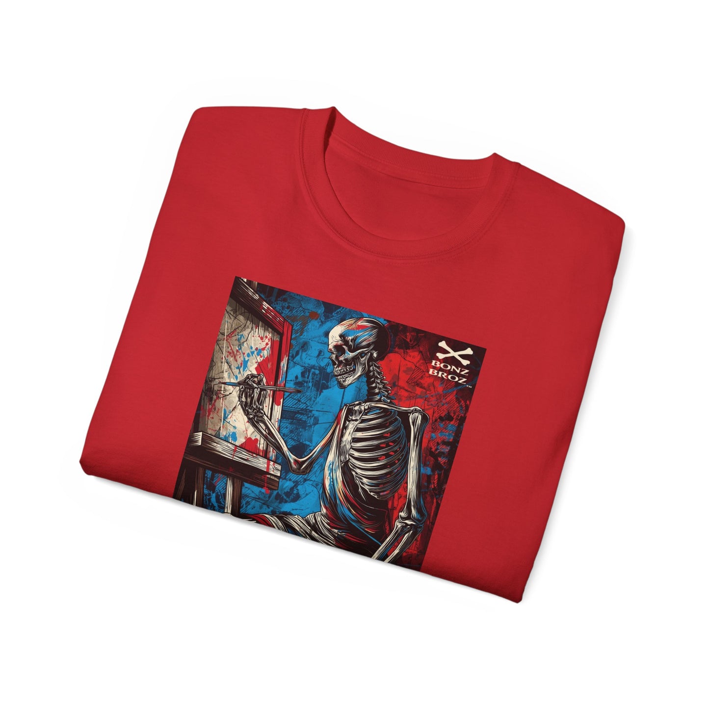 Skeleton Artist Graphic Tee