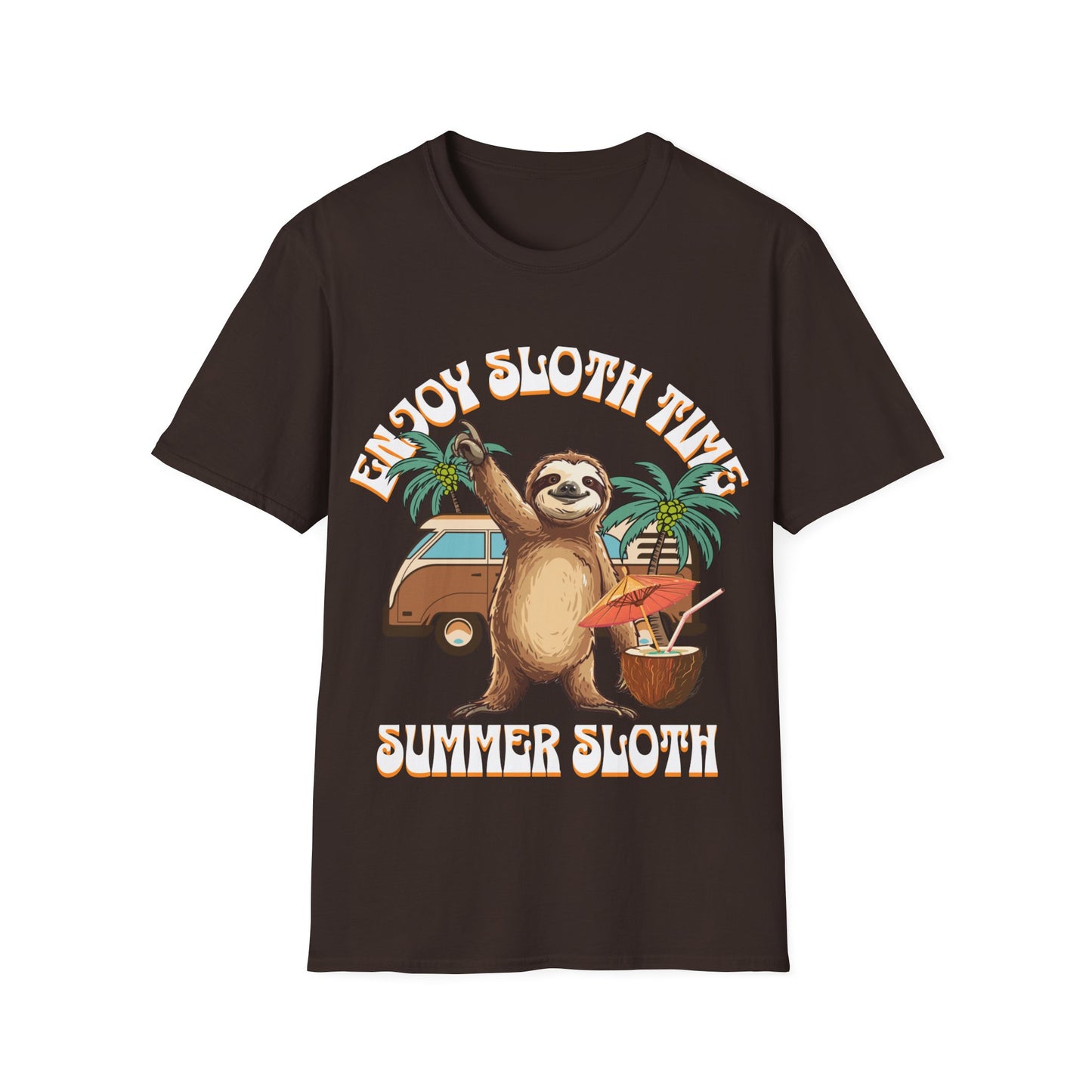 Enjoy Sloth Time Unisex Softstyle T-Shirt
