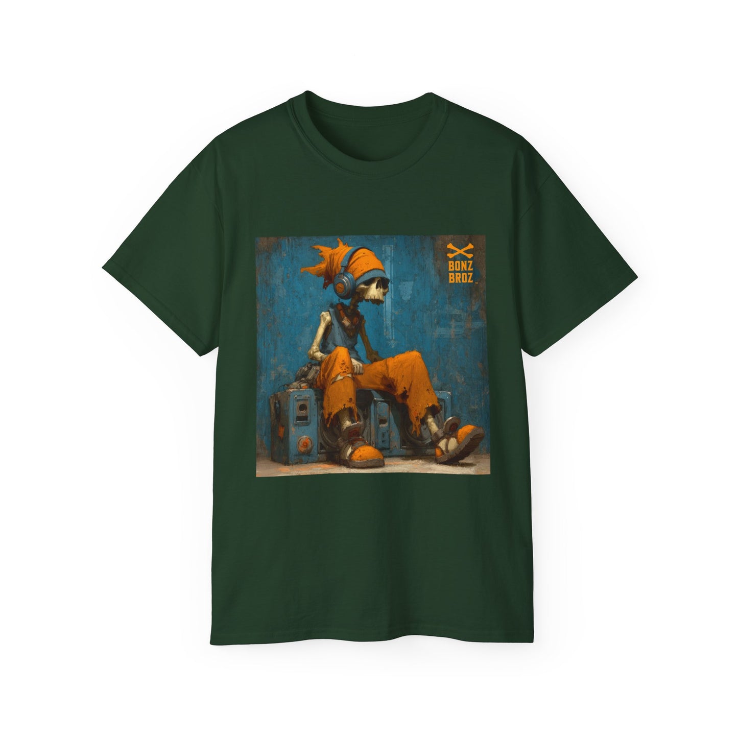 Skeleton Headphones Tee