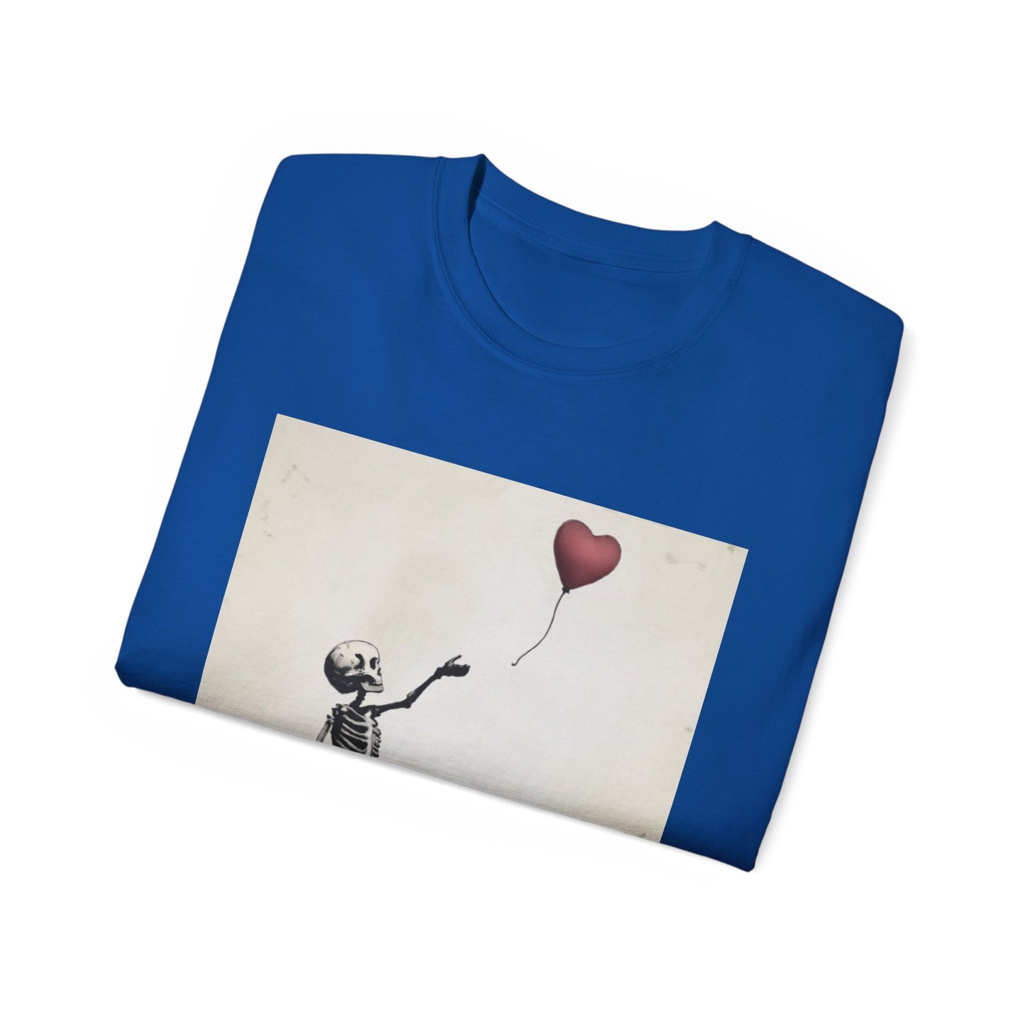 Skeleton Banksy Style Graphic Tee